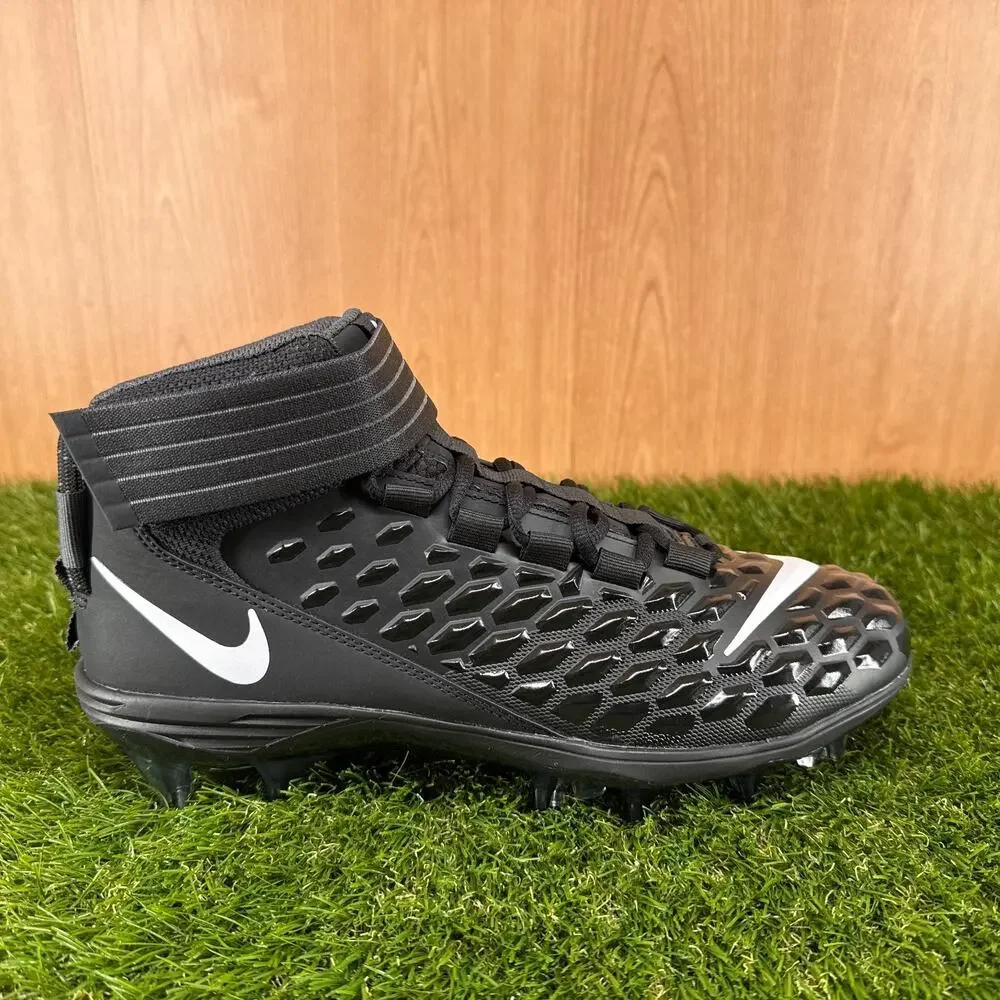 Nike Force Savage Pro 2 Black Anthracite Football Cleats AH4000-002 Men's Sz 10